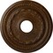 Ekena Millwork Federal Ceiling Medallion (Canopies up to 8 1/2"), 15 3/8"OD x 3 5/8"ID x 1"P, Root Beer Crackle CM15FERBC - alternate 1